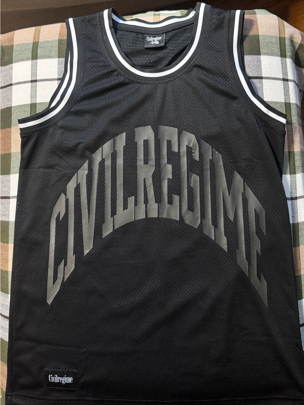 Civil Regime Black Mesh Athletic Tank Top